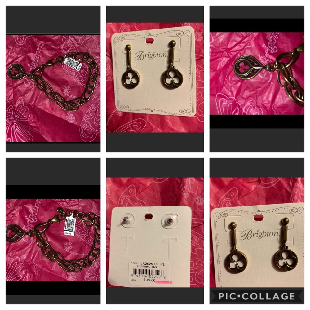 Brighton NWT bracelet and matching earrings set